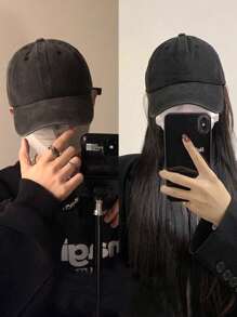 1pc Unisex Retro Solid Color Vintage Baseball Cap, Simple & Versatile, Suitable For Students, Outdoor Sports, Leisure Travel, Spring/Summer