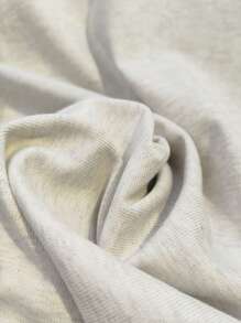 女士休闲宽松灰色小狗印花圆领短袖 T 恤，夏季透气街头服饰 - 淺灰色 - 查看 6