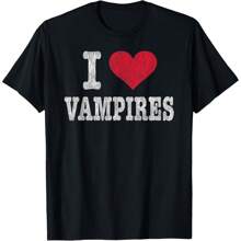 Vintage I Love Vampires T Shirt  Gift T-Shirt