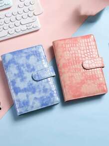 1 Pc A6 PU Leather Notebook Binder Refillable Binder Cover Loose Leaf Personal Planner With Magnetic Buckle Closure Crocodile Macaron Money Budget Planner Binder Zipper Envelopes Cash Envelopes For Budgeting Money Card Holder Notebook Wallet Organizer For Budget Binder, DIY Binder Notebook Cover Diary Agenda Money Budget Planner Paper Cover School Stationery - Multicolor - View 4