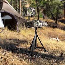 Swivel Hunting Chair Folding 360° Rotatable Camo Hunting Seat Adjustable Blind Stool Chair With Backrest For Hunting Camping Outdoor Activities - Camouflage1 - View 3