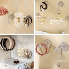 1 pieza/2 piezas/3 piezas/5 piezas Estante de almacenamiento de joyas, Organizador montado en la pared, Estante colgante para pulseras, Estante para pinzas sin marcas en el cabello, Soporte para diademas, Ganchos para baño, Ganchos sin daños, Soporte para llaves, Decoración de pared, Estante de almacenamiento montado en la pared, Ideal para colgar collares, joyas, pulseras, accesorios de baño, fiesta de revelación de género, perfecto para cumpleaños, bodas, fiestas, el regalo perfecto para colegas, amigos y familiares, de vuelta a la escuela
