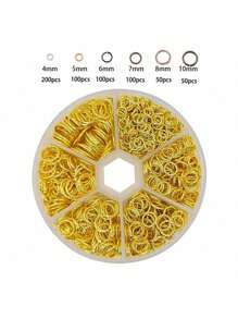 [Conector de colgante fácil de usar] 600 anillos de salto abiertos de acero inoxidable - Conector de colgante de anillo abierto, para hacer joyas DIY, collares, pulseras, suministros para pequeños negocios - , fácil de usar, versátil y duradero