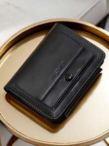 1 pieza Nuevo Billetera de Hombre, Cartera Plegable Trifold Multifunción, Moda Titular de Tarjetas con Múltiples Ranuras, Regalo Ideal para Él, Día de San Valentín, Año Nuevo, Cumpleaños. Adecuado para Adolescentes, Casual de Verano, Outdoor, Deportivo, Vacaciones, Viaje, Regalos de Graduación o Accesorios de Vestir de Cumpleaños