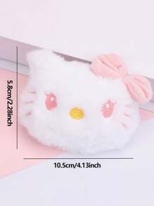 Sanrio Sac en canevas chat dessin animé Sanrio, sac à main décontracté à porter à l'épaule pour les étudiants, sac fourre-tout de grande capacité pour l'école et les déplacements, sac à bandoulière, sac fourre-tout, plage, voyage, camping, extérieur, maquillage, remise des diplômes, mariage, anniversaire, cadeau, campus, Hello Kitty