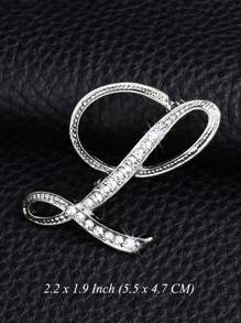 Vintage Versatile Men's English Letter Brooch, Suit Lapel Flower Badge, Unisex Fashionable Large Pin Clothing Accessory, High-End Suit Decoration, Sweater/Jacket Pins, Suitable For Parties, Weddings, Birthdays, Daily Wear, Holiday Gifts