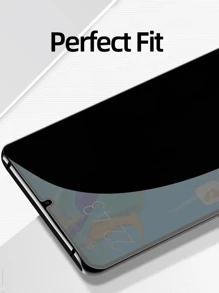 3 件隐私屏幕保护膜适用于 Vivo Realme 华为荣耀 Galaxy [防窥钢化玻璃]，超高清，防刮，无气泡，易于安装 9H 保护玻璃礼物，适合生日、家人、朋友手机屏幕保护膜，手机配件防水防震防摔防摔防指纹全覆盖 - 深灰色 - 查看 7