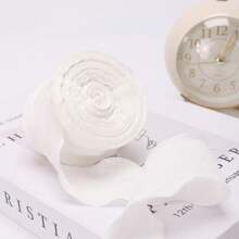 Pleated Fabric Ribbons, Elegant Soft Bowknot Decor Crafts Tie Bands, Handmade DIY Cake Flower Bouquet Floral Tulle Wavy Lace Trims - Multicolor - View 17