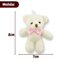 Mini Teddy Bear Keychain Kit With 5/10/20 Pieces Souvenir - White - View 4