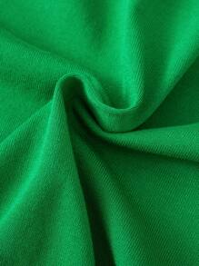 GIGOGOU 新款夏季女士休闲纯色 Polo 领短袖针织上衣 - 綠色 - 查看 10