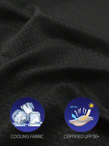 Plus Size Women's Long Sleeve Hooded Sun Protection Fishing Jacket, Casual Sports Windbreaker For Autumn - Black - View 3