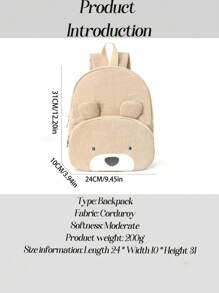 Personalized Embroidered Style, Student Casual Cartoon Backpack, Large Capacity Leisure Backpack, Animal Cartoon Backpack, Student Back-To-School Backpack, Popular Cute Bear Backpack, Corduroy Student Backpack, Large Capacity Leisure Backpack, Large Capacity Cartoon Plush Backpack, Fashion Casual Backpack, Corduroy Fashionable Personalized Casual Backpack, Large Capacity Cute Bear Backpack