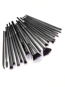 20件套高品质化妆刷套装，包含散粉刷、腮红刷、修容刷、高光刷、眼线刷，方便旅行携带，也是节日送礼的理想之选。