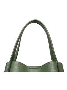 Bolsos de mano suave de alta calidad para mujer, bolsos de hombro casuales, bolsos de diseñador de lujo de gran capacidad para damas