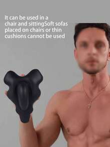 1 szt. Trener ćwiczeń mięśni Kegla, masażer mięśni dna miednicy dla mężczyzn, domowy przyrząd do wyciskania mięśni nóg, unisex - Czarne - Zobacz 5