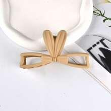 1/3 件可爱兔子发爪夹，简约风格，可爱甜美兔耳发型配件大号，非常适合高马尾辫、日常佩戴、女性复活节礼物 - 藕粉色 - 查看 9