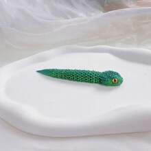 1 pieza Decoración de escritorio realista de serpiente impresa en 3D, figura miniatura hiperrealista, regalo en caja sorpresa