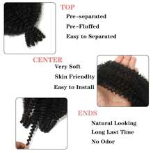 Federnde Afro-Twist Haare 1/3/8 Packungen Marley Twist Flechthaare 8-26 Zoll vorab getrennte schwarze krause Twist Flechthaare Frauen Afro Federkern Twist Haare zum Umwickeln von Soft Locs