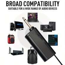 Professional Wireless Microphone Home KTV Outdoor Portable Singing Performance Microphone Handheld Microphone System Suitable For Wedding Host Stage Performance. - Grey - View 5