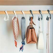 10 Arched Bag Hanger Hooks, Wardrobe Storage Hooks, Suitable For Purses, Handbags, Backpacks, Handbag Storage, Bag Accessories, Bag Hanger, Wallet Rack