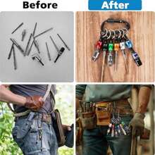 Đầu giữ mũi vít lục giác 1/4 inch, thích hợp cho mũi khoan va đập, thanh nối dài móc khóa, thiết kế tháo lắp nhanh, dễ thay thế, đầu giữ mũi vít, có thể dùng để cất giữ dụng cụ và làm quà tặng trang trí nhà cửa. - Nhiều màu - Xem 3