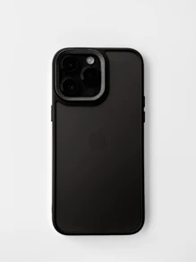 Matte IPhone 11 12 13 14 15 16 Pro Max Case Cover - 黑色 - 查看 1