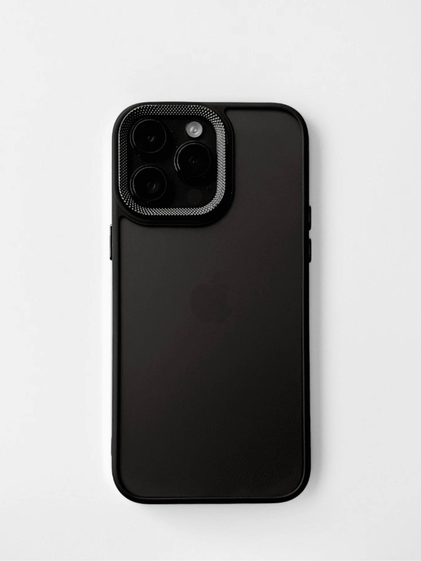 Matte IPhone 11 12 13 14 15 16 Pro Max Case Cover - 黑色 - 查看 1