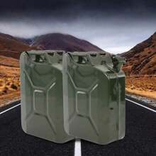 Trintion 2Pcs Jerry Can Metal Petrol Can With Spout Motorcycle Fuel Store Container 20L For Store Petrol Green - 變體1 - 查看 2