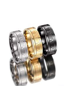 1 Pc Gorgeous Men's Stainless Steel Ring For Men Party Accessories Jewelry Gift