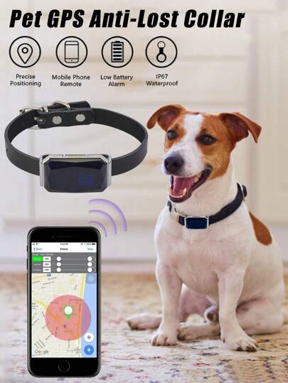 新款宠物 GPS 追踪器，IP67 防水，带项圈，实时追踪，5 种定位模式，您心爱的宠物，精确的宠物 GPS 定位器，狗和猫的必备品