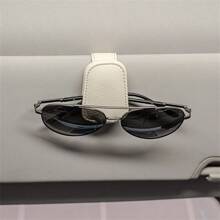 Pinza para sujetar gafas de sol en el coche, organizador magnético multifunción para gafas de sol para parasol de vehículo