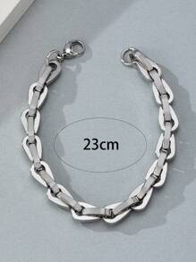 1pc Fashionable Titanium Steel Pull-Ring Bracelet, Scratch-Resistant, Unisex Design, Suitable For Daily Wear - Broken Bracelet - View 7