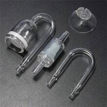 4 In 1 Aquarium CO2 Diffuser Set Carbon Dioxide Atomizer Check Valve U Shaped Connector Suction Cup For Fish Tank Planted Supply - Red - View 9