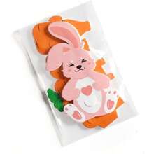 10pcs Bunny & Carrot Shaped Paper Candy Boxes, Easter Gift Packaging, Party Decor & Favor Mini Gift Boxes