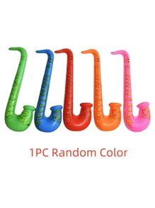 Conjunto de accesorios inflables de banda de rock: Guitarra, Saxofón, Micrófono, Teclado - Decoraciones retro de los años 80 y 90 para fiestas temáticas, festivales, eventos y fondos para photobooth - Multicolor - Ver 10