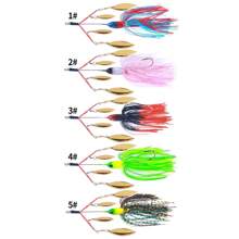 HENGJIA 1PC Fishing Lure Chatter Bait Spinner Bait 13cm22.6g Blade Jig Dancer Buzzbait Wobbler Chatterbait For Bass Pike Walleye Fishing