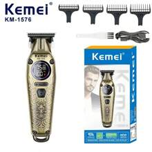 Kemei KM-1576 USB Schnelllade Haarschneidemaschine - langanhaltend Batterie, professioneller Haarschneider für Salon & Heimgebrauch