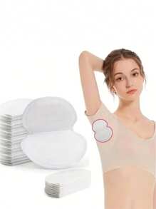 10/20/30/50pcs Sports Sweat Patch, Ultra-Thin Breathable Invisible Sweat Pads, Unisex Disposable Underarm Pads For Body Sweat Protection, Odorless Non-Sweat Armpit Liners, No Stain On Sportswear