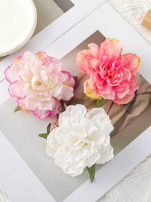 1pc Bohemian Artificial Flower Hair Clip, Suitable For Beach, Resort, And Photo Shooting