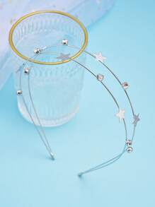 1PC Star Moon Butterfly Rhinestone Headband For Women Girls,Elastic Hair Styling Accessories,Clip Head Bands,Yoga Workout Running Headbands,Ornaments,Bridal Hair Hoop,Hair Decor Gift