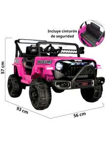 Joykoo Camioneta Montable Electrica para Niños Control Remoto 12v - Rosa - Ver 5