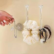 1 pieza/2 piezas/3 piezas/5 piezas Estante de almacenamiento de joyas, Organizador montado en la pared, Estante colgante para pulseras, Estante para pinzas sin marcas en el cabello, Soporte para diademas, Ganchos para baño, Ganchos sin daños, Soporte para llaves, Decoración de pared, Estante de almacenamiento montado en la pared, Ideal para colgar collares, joyas, pulseras, accesorios de baño, fiesta de revelación de género, perfecto para cumpleaños, bodas, fiestas, el regalo perfecto para colegas, amigos y familiares, de vuelta a la escuela