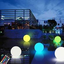 USB Rechargeable Decorative Table Lamp, Creative 16-Color Novelty PE Stool Lamp, Square/Round Atmosphere Bar Counter Lamp, Waterproof Swimming Pool Decoration Light - Round - View 10