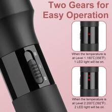 双 PTC 陶瓷卷发器，32 毫米/1.25 英寸，快速均匀加热，2 种加热设置，无热风功能。如需更大尺寸，请查看 38 毫米/1.5 英寸的其他列表。 - 美規A型插(110-127V) - 查看 3