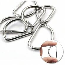NetHong 10/20PCS 25*5mm Welded D Rings Webbing And Leather Craft UK Stock~ - Silver - View 7
