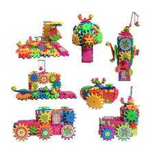 Kit de construcción bloques aprendizaje motorizado 81 piezas juguetes armables educación STEM creatividad ingeniería movimiento niños - Multicolor - Ver 4