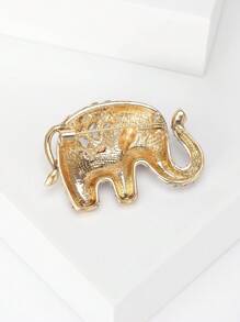 Fashionable Enamel Elephant Brooch For Women Animal Brooch Dress Suit Pin Accessories Party Banquet Gift - Elephant - View 5
