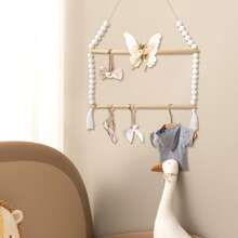 1 Pc Headband Holder Hair Bows Organizer For Baby Girls Over Door Bows Holder 3 Tier Wooden Large Daisy Headband Hair Accessories Organizer Storage Decor Wall Hanging For Toddler Girls Room - Multicolor - View 6