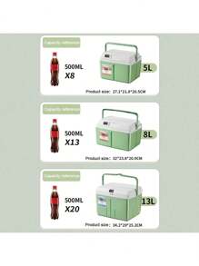 5L/8L/13L Quart Camping Cooler - Hard Ice Retention Cooler Lunch Box - Portable Small Insulated Cooler, Sportsman, Latitude, Outdoor, Camping, Leisure, Fishing, Green