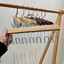 1 件/2 件/5 件/10 件木制旋转 8 钩衣架，可存放胸罩、内衣、领带、帽子、皮带，节省空间